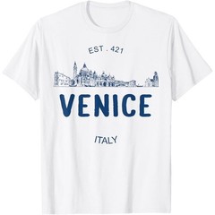 Venice Italy Italian Italia Unisex White T-shirt