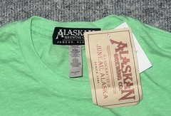 nwt ALASKAN BREWING COFFEE BROWN ALE TEE Alaska Heritage Coffee Beer L t-shirt