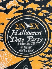 Sigma Nu Sigma Chi 2011 Halloween Date Night Party Long Sleeve Shirt Sz L
