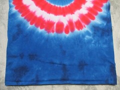 Vintage Marvel Captain America Shirt Mens Large Red Blue Super Hero Tie Dye AOP