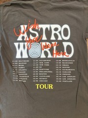 Travis Scott Astroworld Wish You Were Here Tour Gray T-Shirt Size Large
