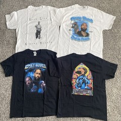 Nipsey Hussle T-shirts – Size LARGE – Gildan – 4 Shirts