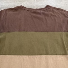 Red Ape Shirt Men’s 2XL Brown Colorblock Distressed Pocket Tee Cotton