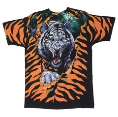 Vintage Blue Tiger AOP T-Shirt