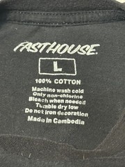 FASTHOUSE – Men’s Short Sleeve L – LARGE – Black – FAST HOUSE F/H – Still Smokin