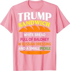 Trump Sandwich White Bread Funny (ON Back) T-Shirt