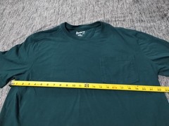 Duluth Longtail T-Shirt Mens Large Green 100% Cotton Crew Neck Short Sleeve