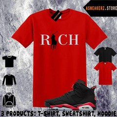 Shirt Matching AJ 6 Infrared Salesman 2026 To Match Sneaker Rich Polo 6s T-Shirt