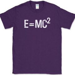 Einstein’s Theory E=MC2 T-Shirt Science Theoretical physicist Math Tee
