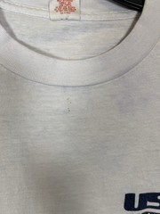 Vintage Single Stitch USPTA Tennis T Shirt As Is Lrg