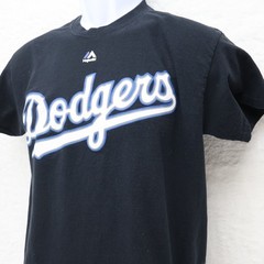 Majestic Los Angeles Dodgers T-Shirt Men’s Medium Black MLB Baseball Graphic Tee