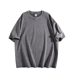 Vintage Washed T Shirt Men Women Oversized Tee 100% Cotton Casual Streetwear