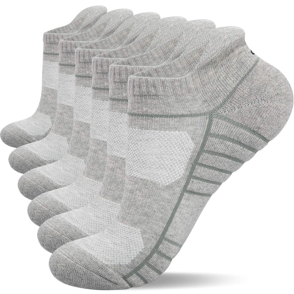 Athletic Ankle Socks, Low Cut Cushioned Anti-Blister Running Tab Sports Socks…