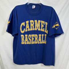 Vintage Carmel Baseball T-Shirt Greyhounds Baseball Shersey Russell Athletic L