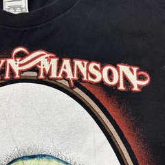 Vintage 2003 Marilyn Manson The Golden Age Of Grotesque Portrait T-Shirt Youth L