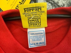 VTG NEW W/TAG 1996 SPA Official Ferrari F310B Double Sided RED Graphic Shirt XXL