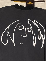 Vtg 90s Leggoons Brand John Lennon Imagine Long Sleeve Shirt Distressed Faded