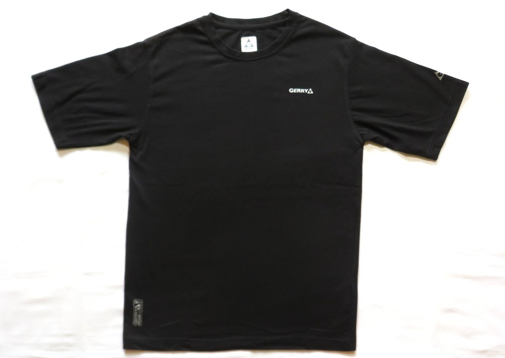 Gerry T Shirt Mens Medium Hiking Outdoors UPF Sun Protection Black