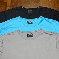 Cuts Clothing Curve-Hem TShirt Men XL Black Blue Grey 3 Pack Bundle Short Sleeve