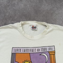 Vintage 1991 Carnivale De Ybor City Shirt Mens L Carnival Art Florida