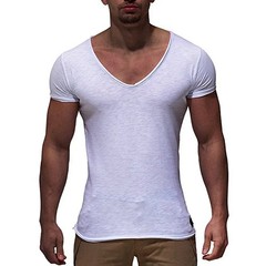 2026 New Men’s T Shirt Fashion Chicken Heart V Collar Recreation.