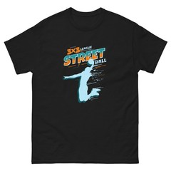 3×3 League Streetball T-Shirt | Slam Dunk Player Silhouette Basketball Graphic