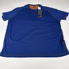 Orvis Drirelease Short-Sleeved Casting T-Shirt Mens XXL Blue Orange NWT
