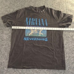 American Eagle Nirvana Nevermind Graphic T-Shirt Mens XL Super Soft Gray Blue