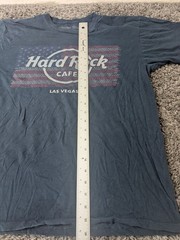 Hard Rock Cafe Las Vegas T Shirt Men’s M Navy Blue Short Sleeve