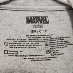 Marvel Superhero Characters All Over Print Faces T-Shirt Gray Size Small Tee AOP