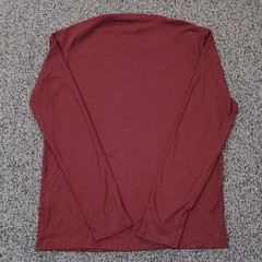 Banana Republic Shirt Mens Medium Red Long Sleeve Luxury Touch Crewneck Tee