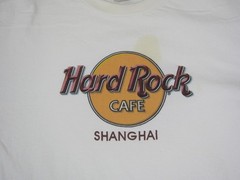 Vintage Hard Rock Cafe Shirt Mens Extra Large XL White Shanghai China Cotton