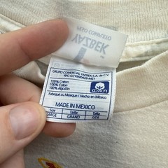 Vintage Yazbek Shirt Adult Large White Aztec Nature Grunge Skater Thrasher Y2K