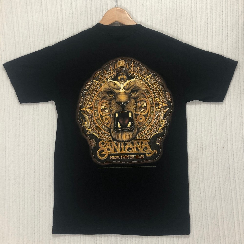 Santana Music From The Heart Graphic Print Band Tee Alstyle Men’s Size Small