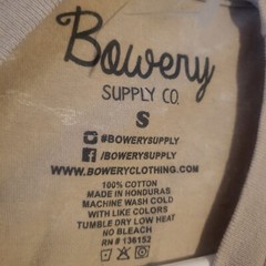 Bowery Supply East Hampton Pickleball Champions Mens Small Beige T-shirt Sports