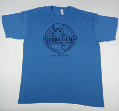 BUBBA GUMP Shrimp Co. T-Shirt Santa Monica Pier California Men’s Size XL Blue