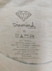 Y2k Diamond Supply Co. White T-Shirt Size XL Diamond & Leopard Design