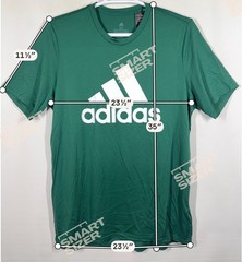 Adidas Big & Tall Mens XLT Badge of Honor Ultimate Green Logo T-Shirt New Tags