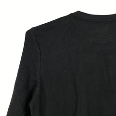 Jachs Shirt Mens XL Extra Large Long Sleeve Thermal Waffle Casual Sleep Black
