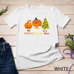Holiday Happy HallowThanksMas Christmas Halloween Family Unisex T-shirt