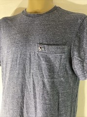 mens Jack Wills Size Small Dark Blue Marl Slim Fit Short Sleeve Jersey T-shirt