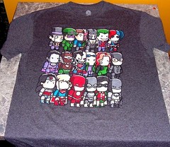 DC Comics Mens T-Shirt – Scriblenaut Styled Villians & Heroes Of the DC Universe