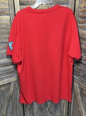 AKOO Red Graphic T-Shirt Peace Brotha Public Housing Patch Mens Size 4XL