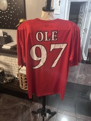 A4 B.S.A. OLE 97 Graphic Men’s Crew Neck Short Sleeve T-Shirt Red M