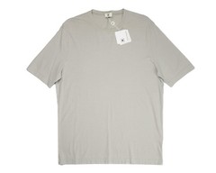 Kired by Kiton $250 NWT Crepe Cotton Short Sleeve Gray Slim T-Shirt L (52 IT)