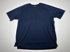 Duluth Trading T Shirt Men 2XL Navy Relaxed Fit Longtail Casual Workwear Tough