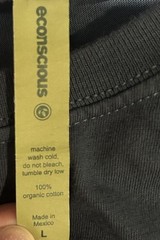 Econscious Men’s Gray Organic Cotton Knit Graphic Crew Neck T-Shirt L