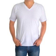 Classic Men’s White Short Sleeve Undershirts V Neck T Shirt – Multi & Bulk Wh…