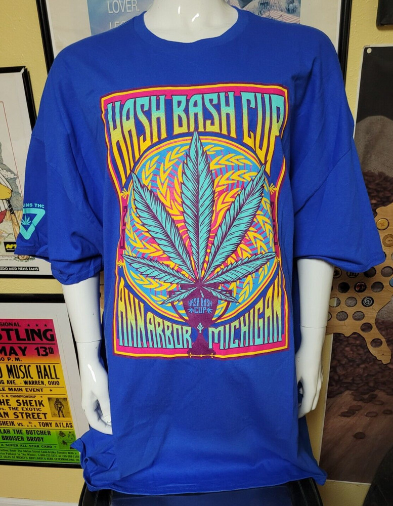 Hash Bash 2022 Ann Arbor T Shirt 5XL XXXXXL Marijuana Weed NEW