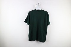 Vtg 90s Streetwear Mens Large Blank Short Sleeve Pocket T-Shirt Hunter Green USA